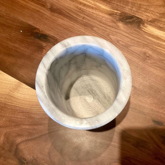 White Marble Kitchen Utensil Holder - Picture 2 of 5